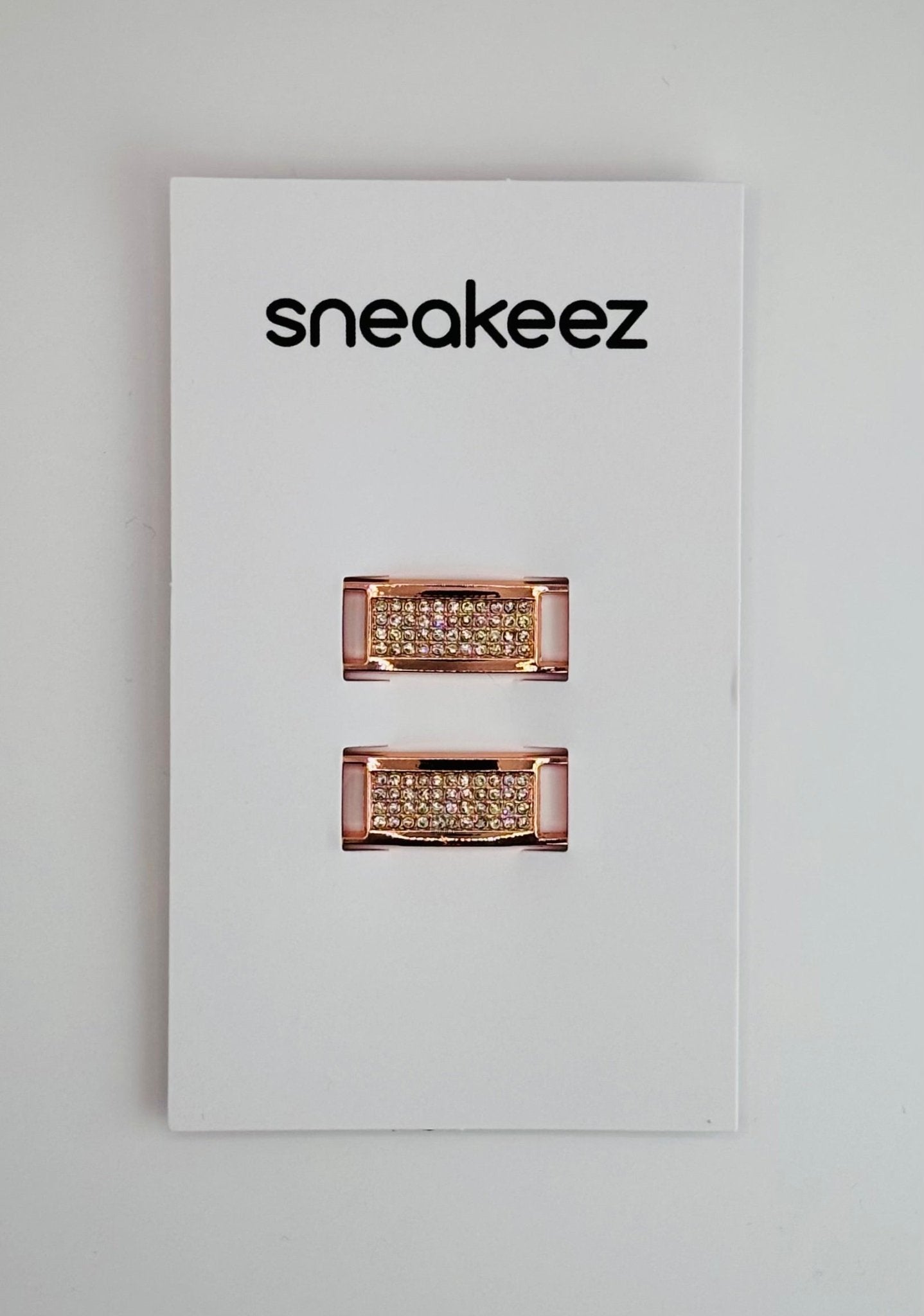 Roségold Sneaker Charms mit Strass (2er - Set) - sneakeez