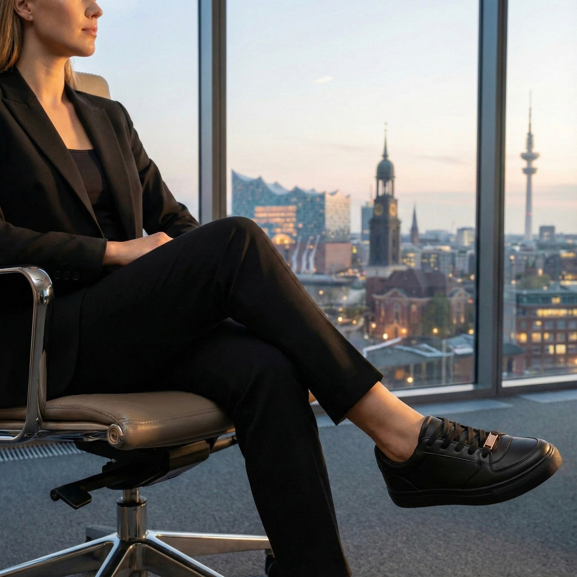 Office Elegance Edition – Roségold Sneaker Charms (2er - Set) - sneakeez