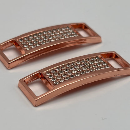 Roségold Sneaker Charms mit Strass (2er - Set) - sneakeez