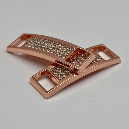 Roségold Sneaker Charms mit Strass (2er - Set) - sneakeez