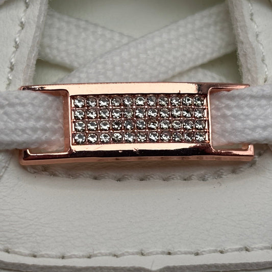 Roségold Sneaker Charms mit Strass (2er - Set) - sneakeez