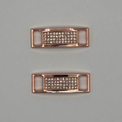Roségold Sneaker Charms mit Strass (2er - Set) - sneakeez